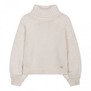 Chloe Ivory Knit Turtleneck Sweater